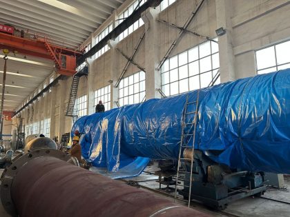 Доставка частей ректификационной и бражной колонн винно-коньячного завода