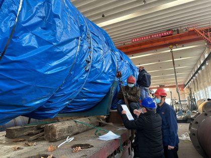 Доставка частей ректификационной и бражной колонн винно-коньячного завода
